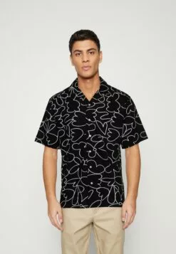 Redefined Rebel Pablo- Overhemd - Black/Multi-Coloured