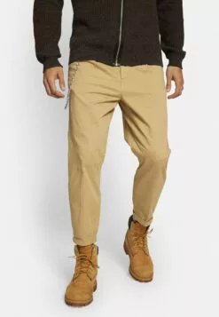 Redefined Rebel Lee Cropped Pants - Broek - Travertine