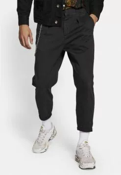 Redefined Rebel Lee Cropped Pants - Broek - Black