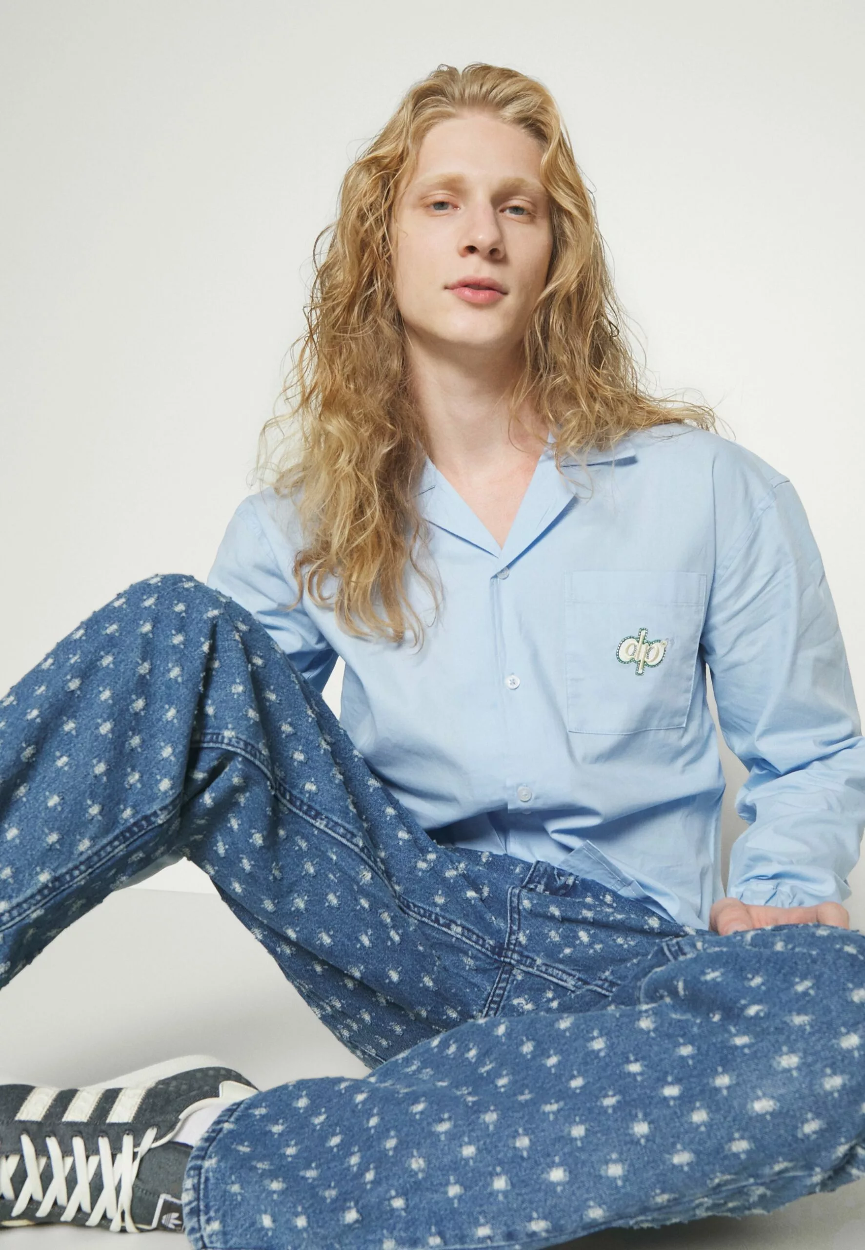 Redefined Rebel Tokyo Destroy- Relaxed Fit Jeans - Mid Blue - Afbeelding 5