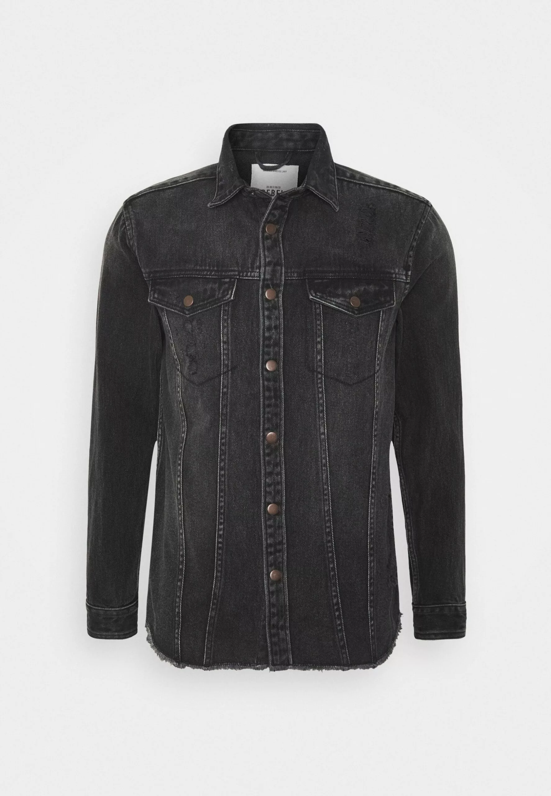 Redefined Rebel Jackson Jacket - Overhemd - Black/Grey - Afbeelding 5
