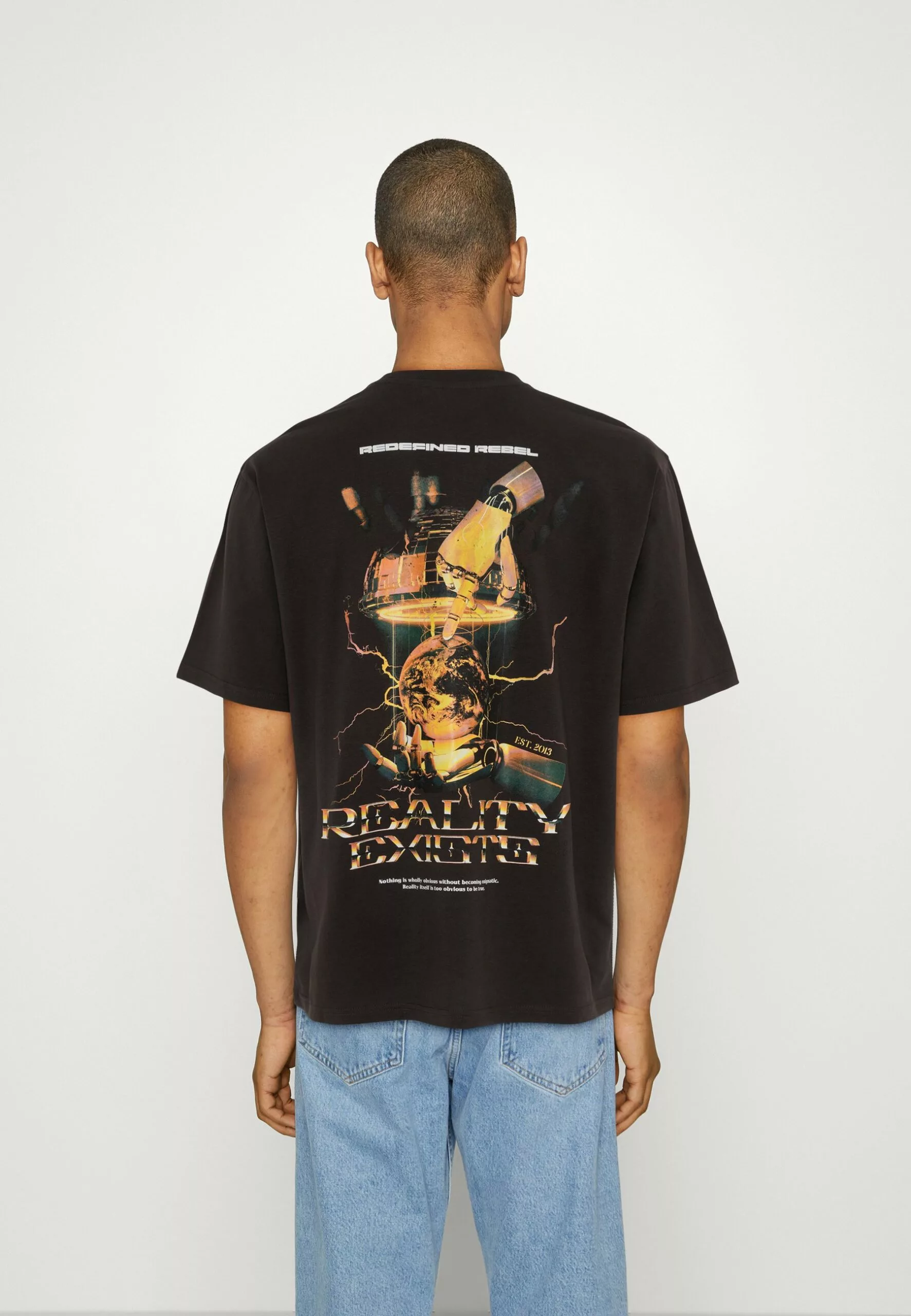 Redefined Rebel Rrharlan Tee - T-Shirt Print - Bristol Black - Afbeelding 3