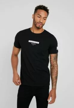 Redefined Rebel Rrguti Tee - T-Shirt Print - Black