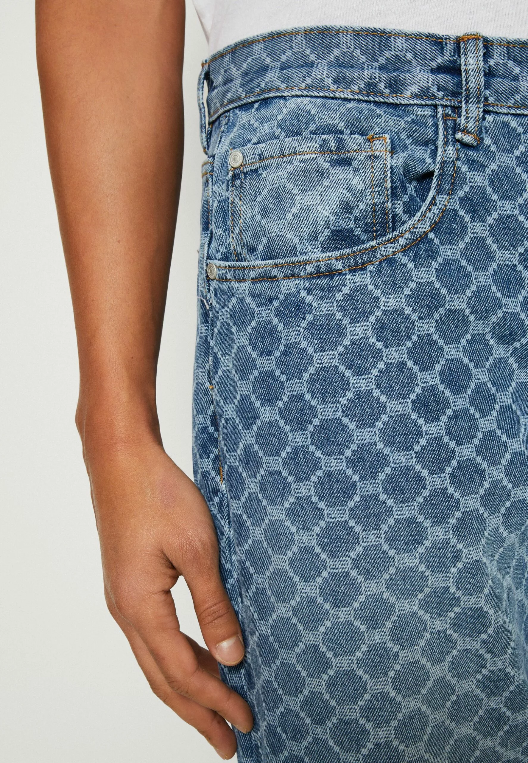 Redefined Rebel Tokyo Print - Relaxed Fit Jeans - Light Blue - Afbeelding 6