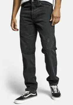 Redefined Rebel Rrstockholm Jeans - Straight Leg Jeans - Dust Black