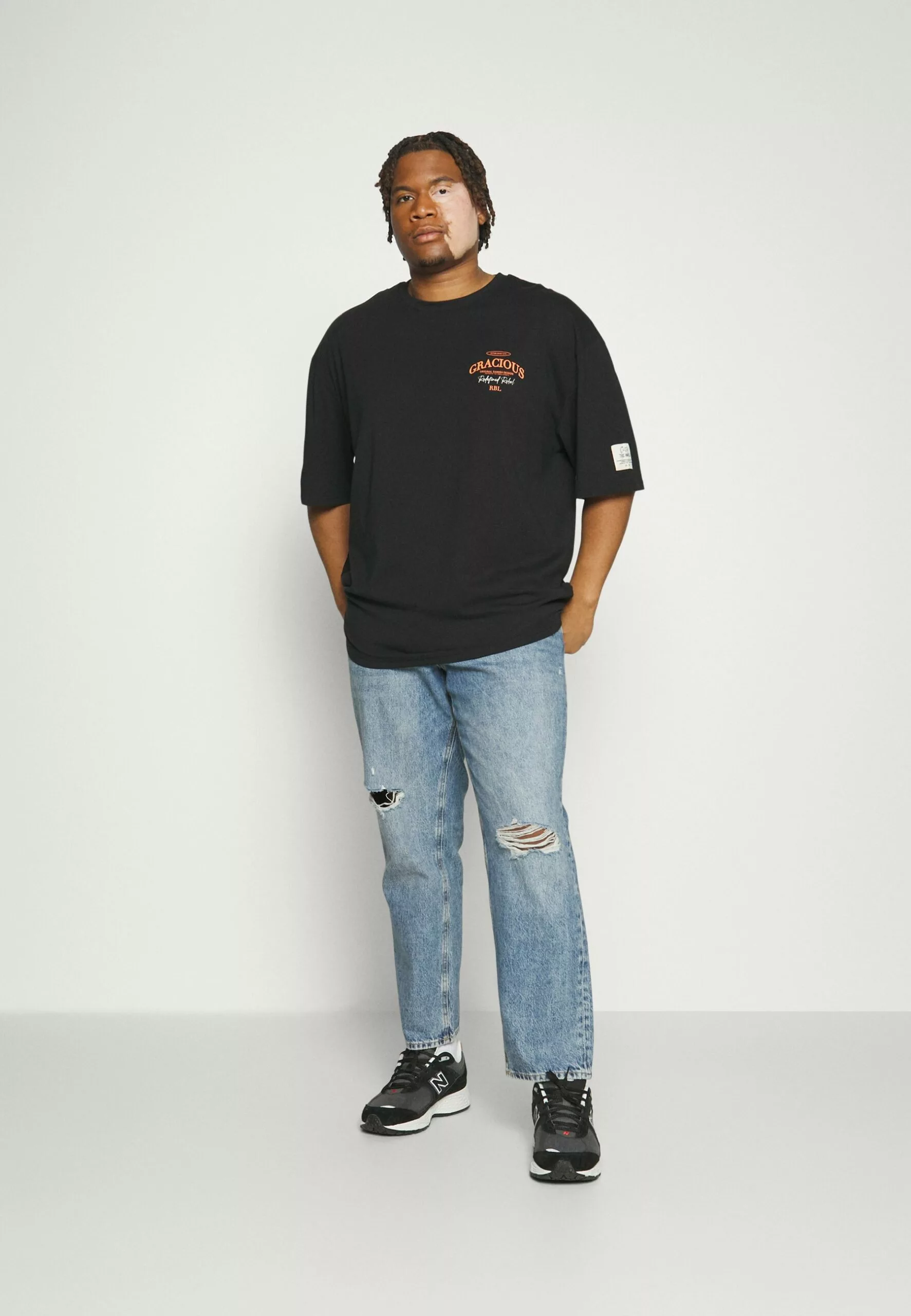 Redefined Rebel Rrkethan Tee Unisex - T-Shirt Print - Black - Afbeelding 2