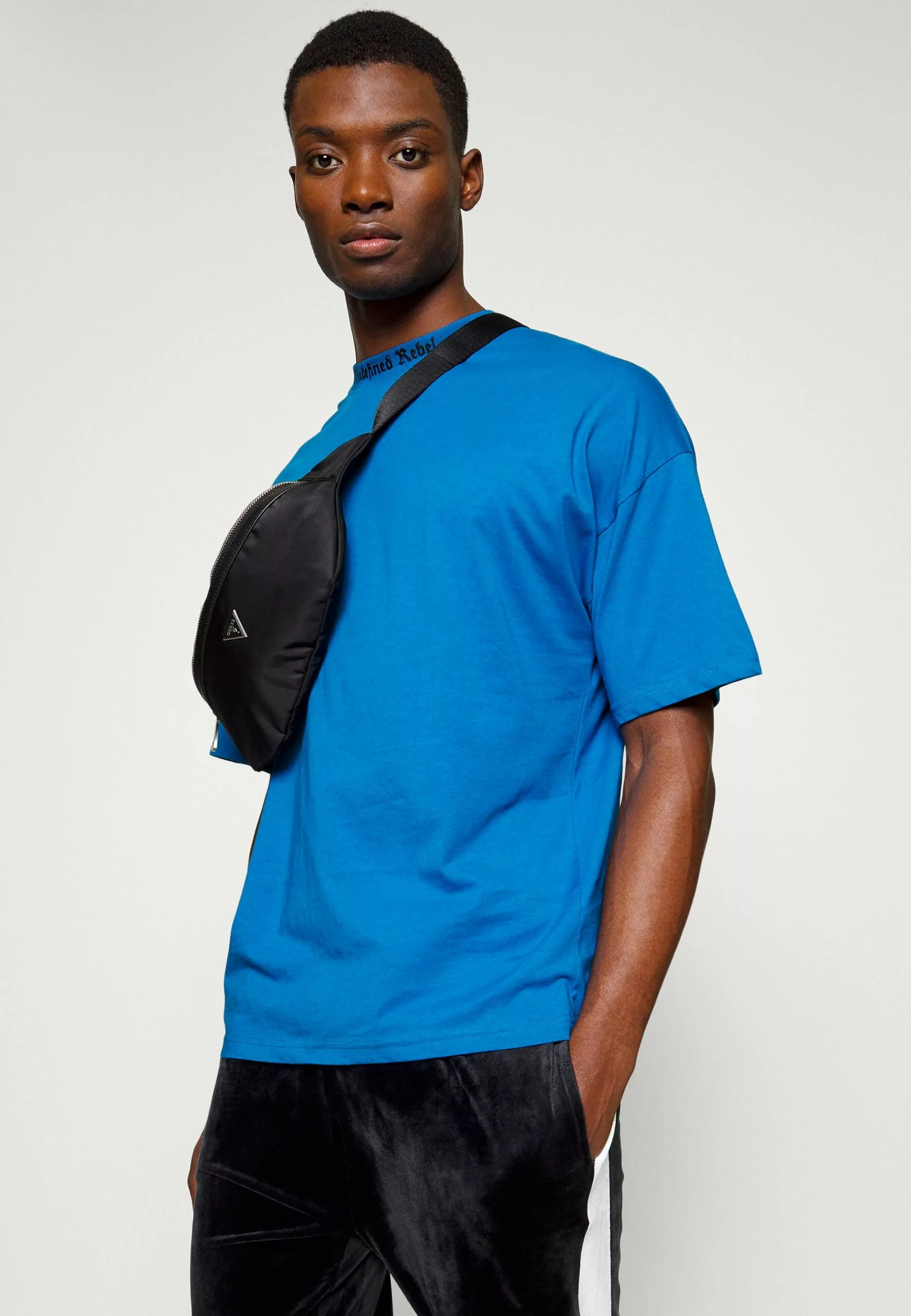 Redefined Rebel Aldo Tee - T-Shirt Print - Mykonos Blue - Afbeelding 4