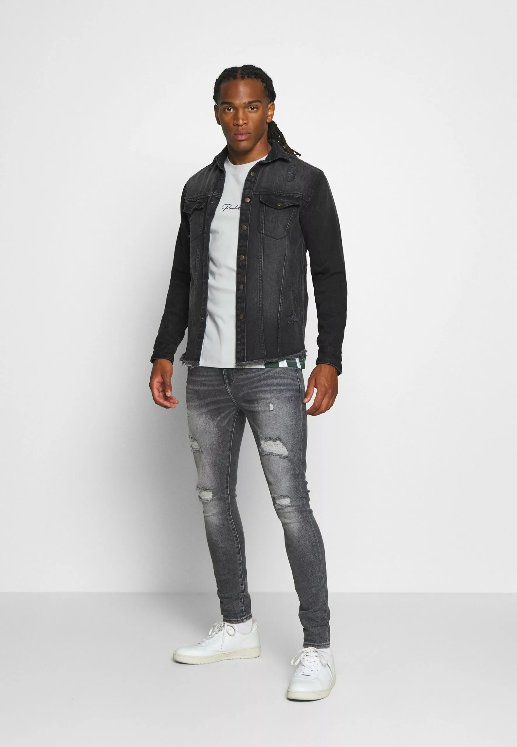 Redefined Rebel Jackson Jacket - Overhemd - Black/Grey - Afbeelding 2