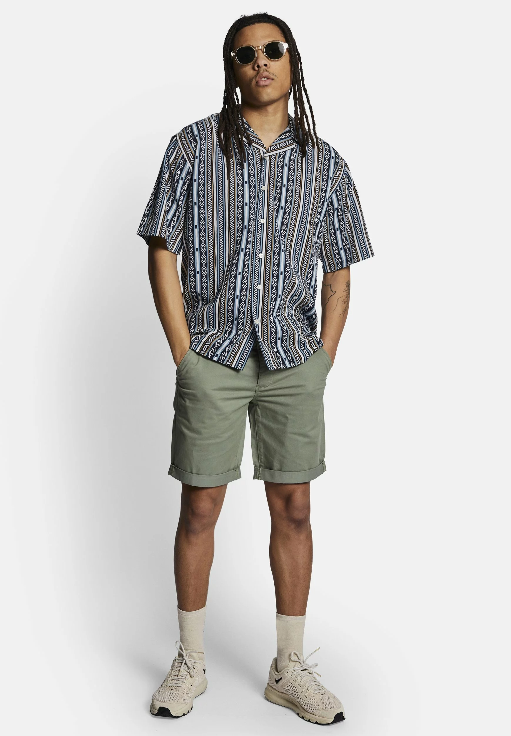 Redefined Rebel Mike - Shorts - Light Olive - Afbeelding 2