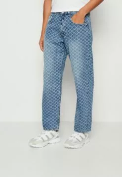Redefined Rebel Tokyo Print - Relaxed Fit Jeans - Light Blue
