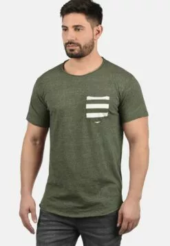 Redefined Rebel Maxton - T-Shirt Print - Dark Olive