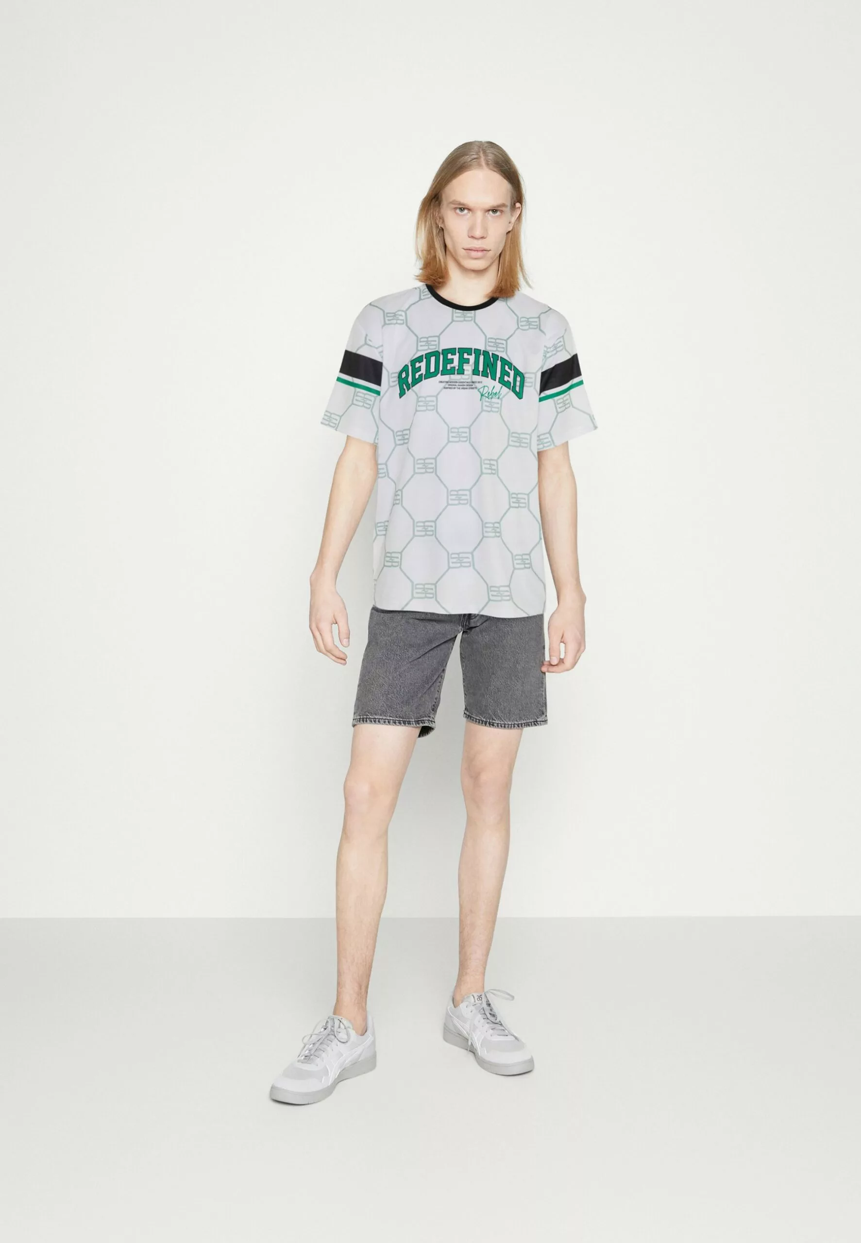 Redefined Rebel Sack Tee - T-Shirt Print - White Crazy - Afbeelding 2