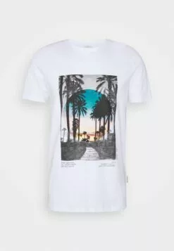 Redefined Rebel Amari Tee - T-Shirt Print - White