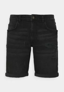 Redefined Rebel Oslo Destroy - Jeansshort - Dust Black