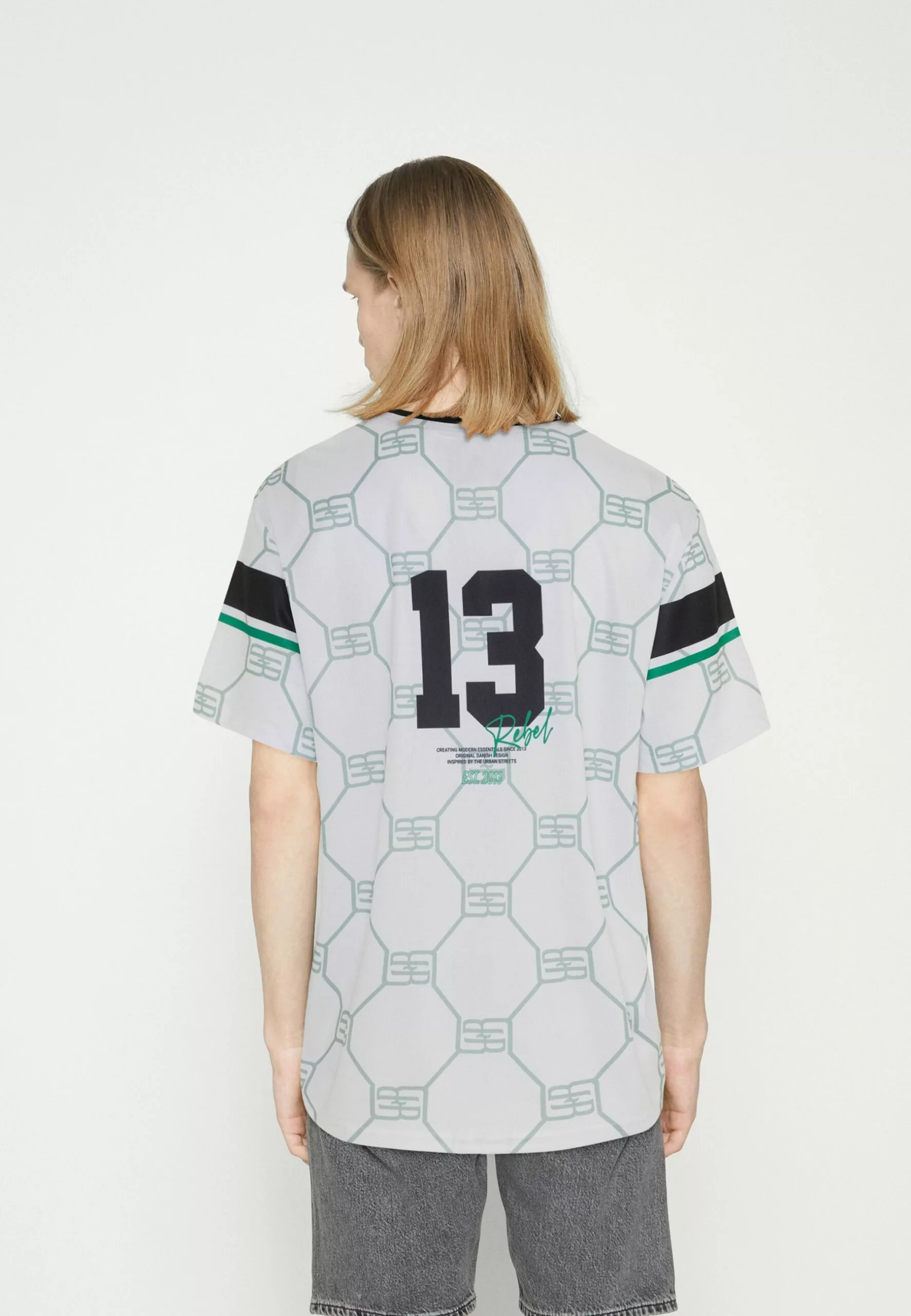 Redefined Rebel Sack Tee - T-Shirt Print - White Crazy - Afbeelding 3