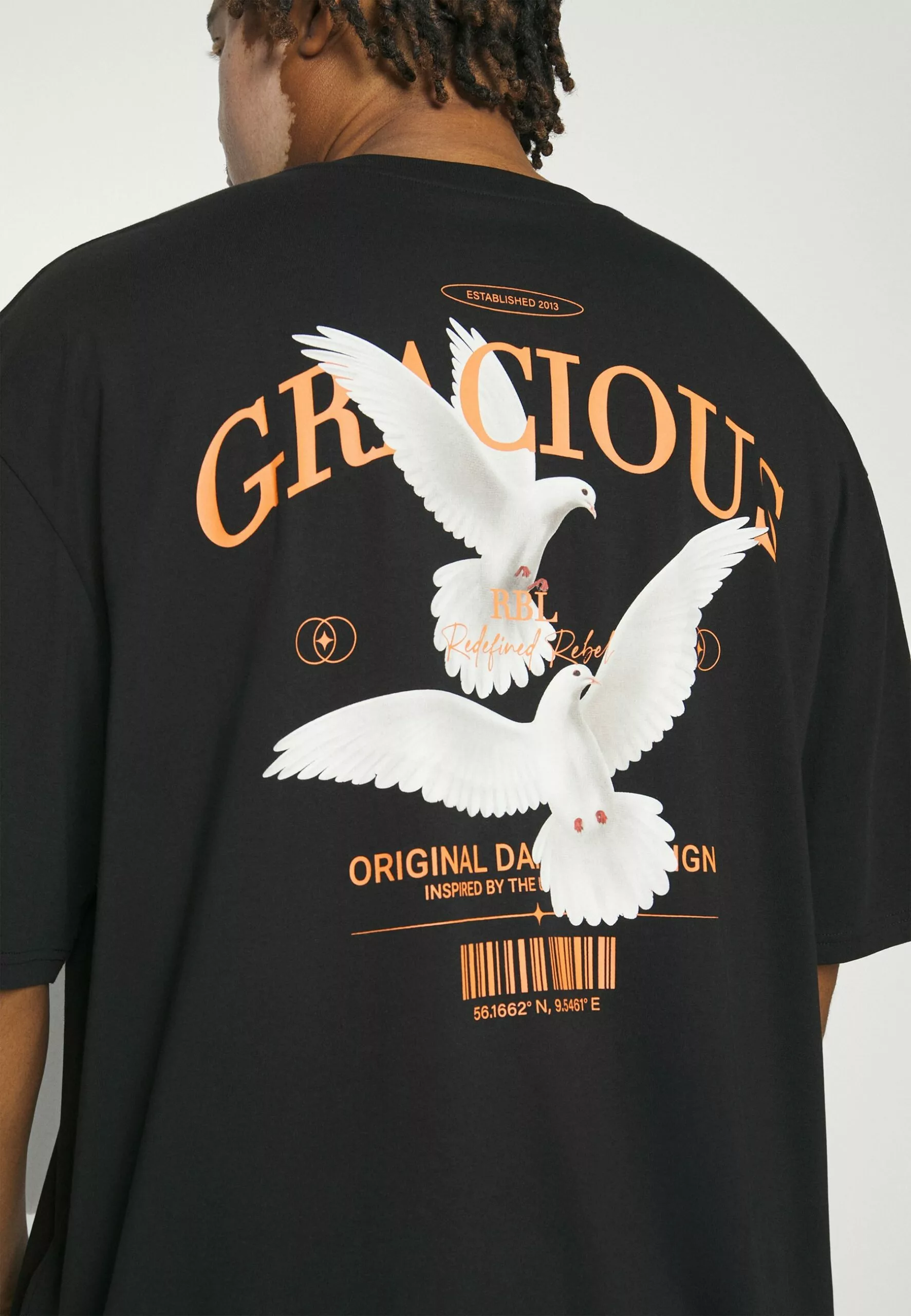 Redefined Rebel Rrkethan Tee Unisex - T-Shirt Print - Black - Afbeelding 6