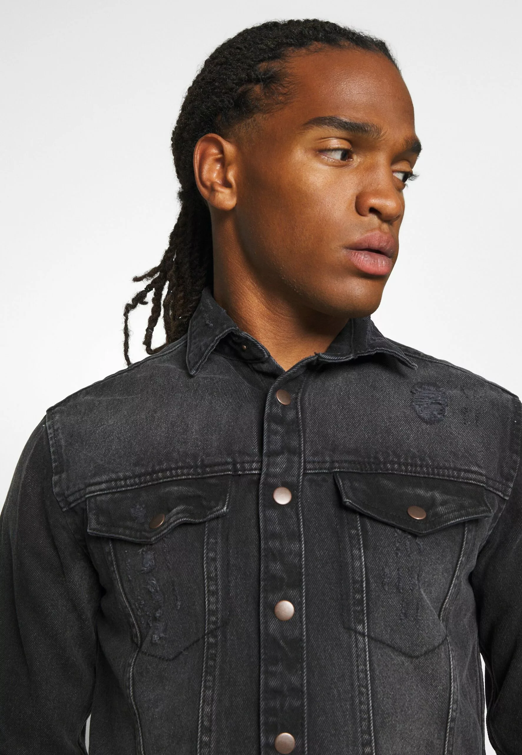 Redefined Rebel Jackson Jacket - Overhemd - Black/Grey - Afbeelding 4