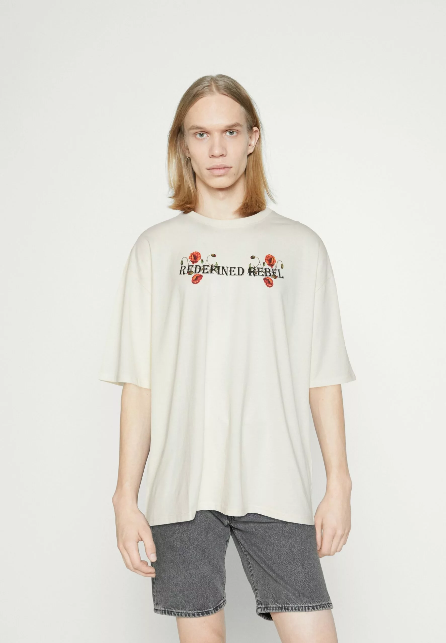 Redefined Rebel Derek Tee Plus - T-Shirt Print - Pristine