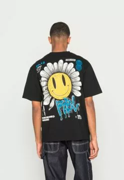 Redefined Rebel Unisex Tobias Tee - T-Shirt Print - Black