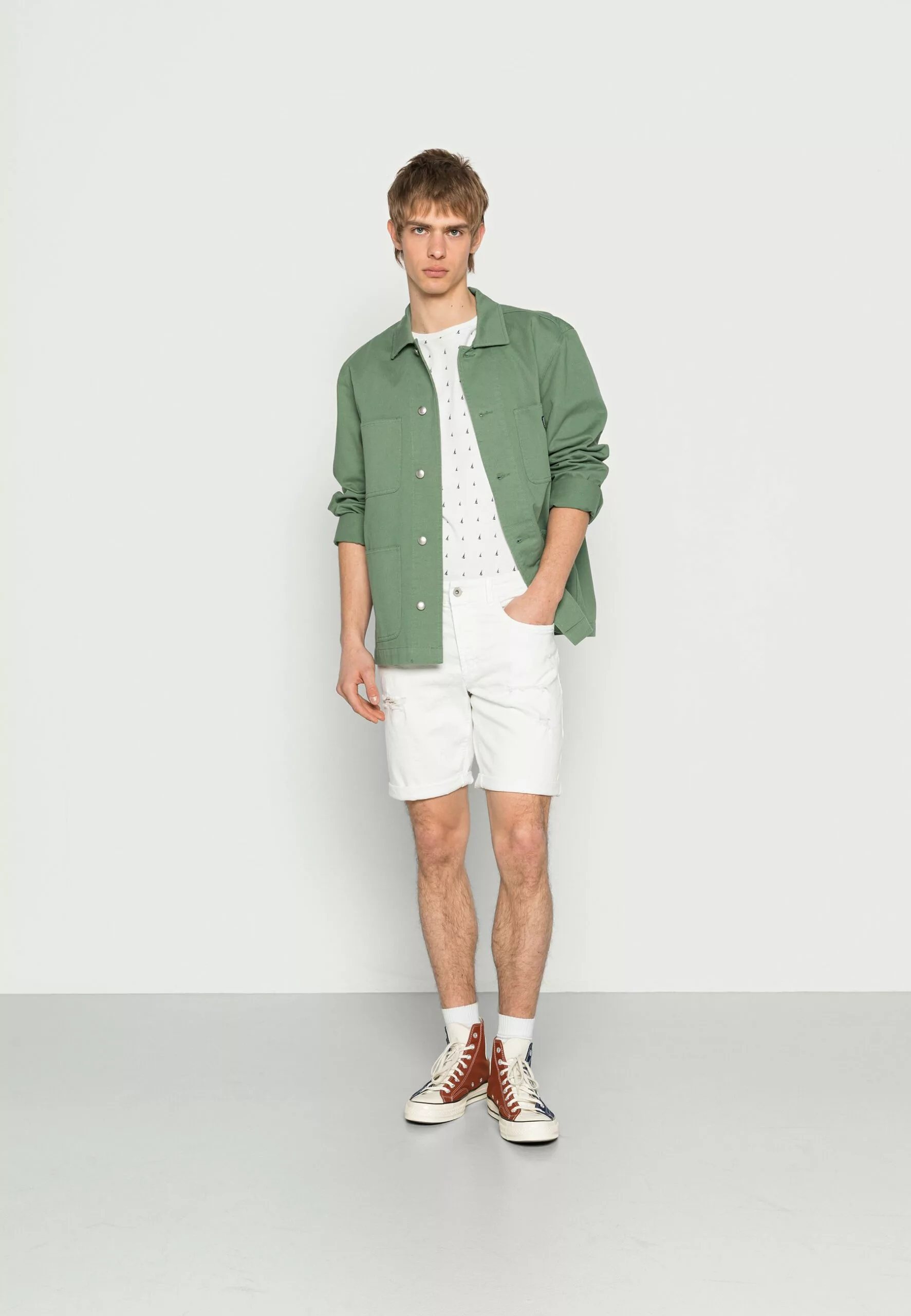 Redefined Rebel Oslo Destroy - Jeansshort - White - Afbeelding 2