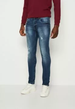 Redefined Rebel Stockholm Destroy - Slim Fit Jeans - True Blue