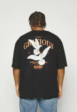 Redefined Rebel Rrkethan Tee Unisex - T-Shirt Print - Black