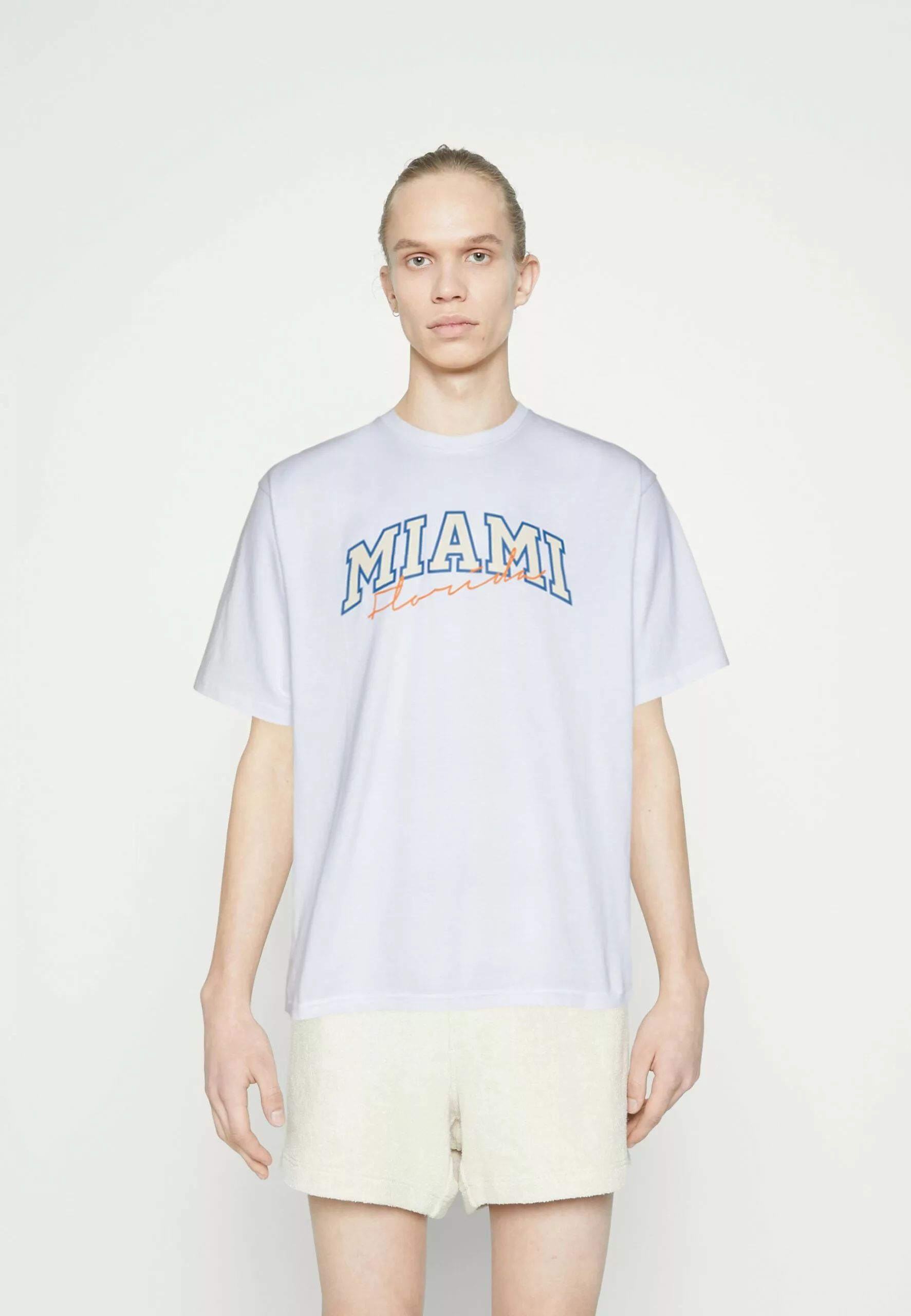 Redefined Rebel Rrsago Tee - T-Shirt Print - White